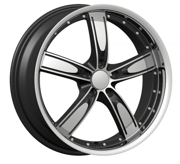 Velocity VW-850A 22x9.5 Gloss Black with Machine Face